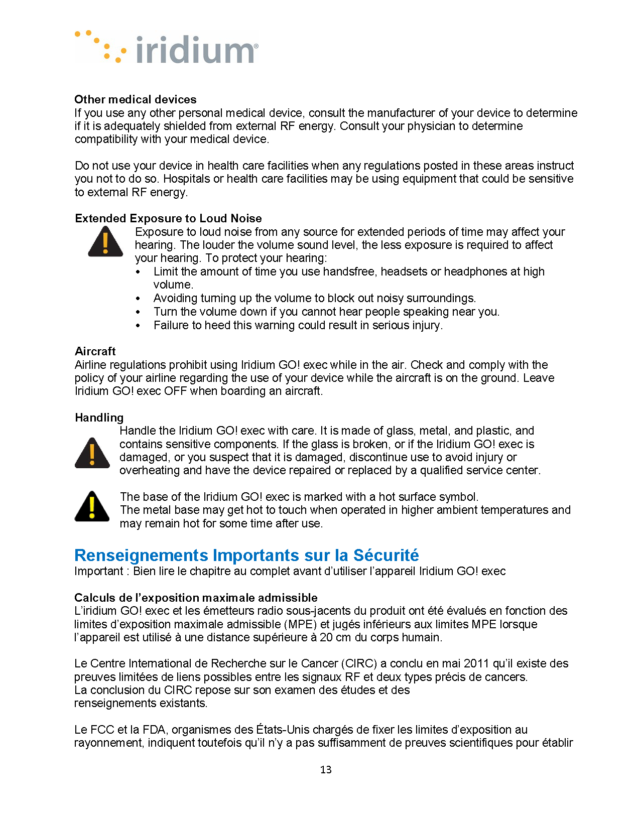 Iridium GO! exec™ User Manual SatellitePhoneStore