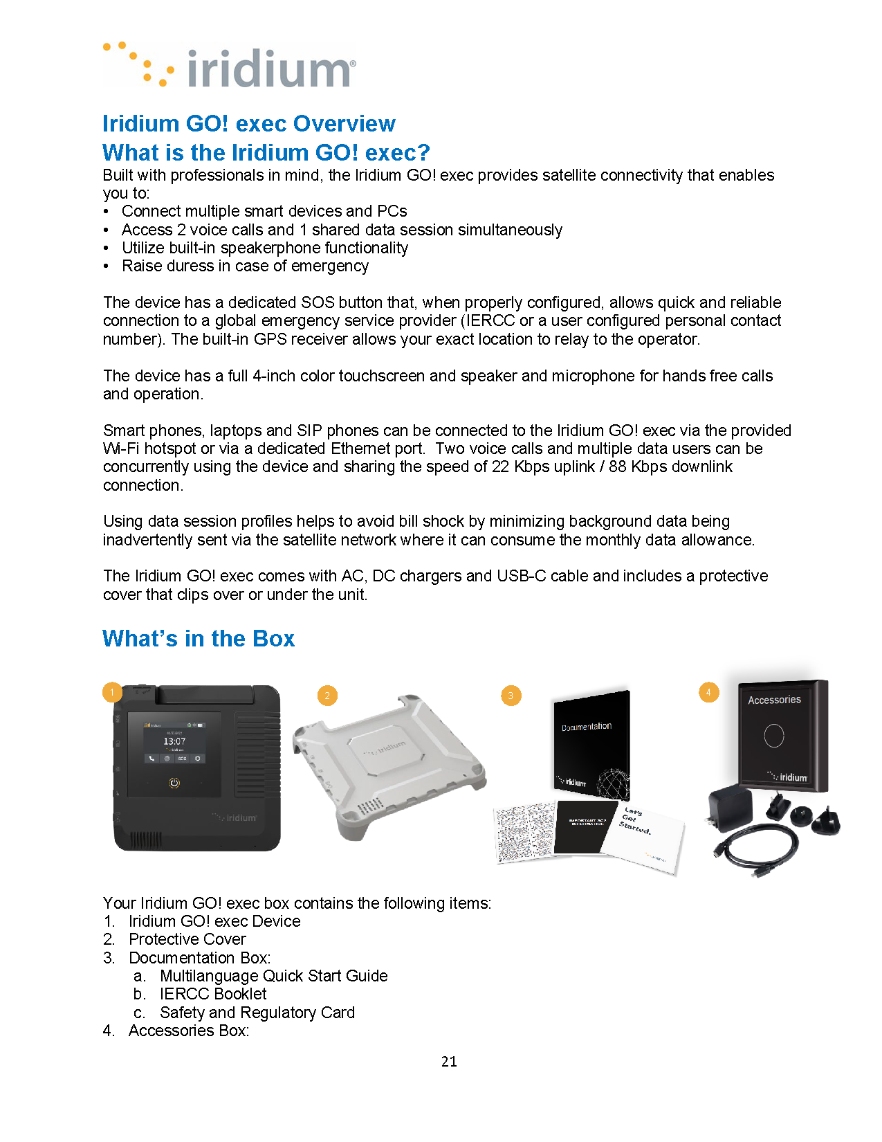 Iridium GO! exec™ User Manual SatellitePhoneStore