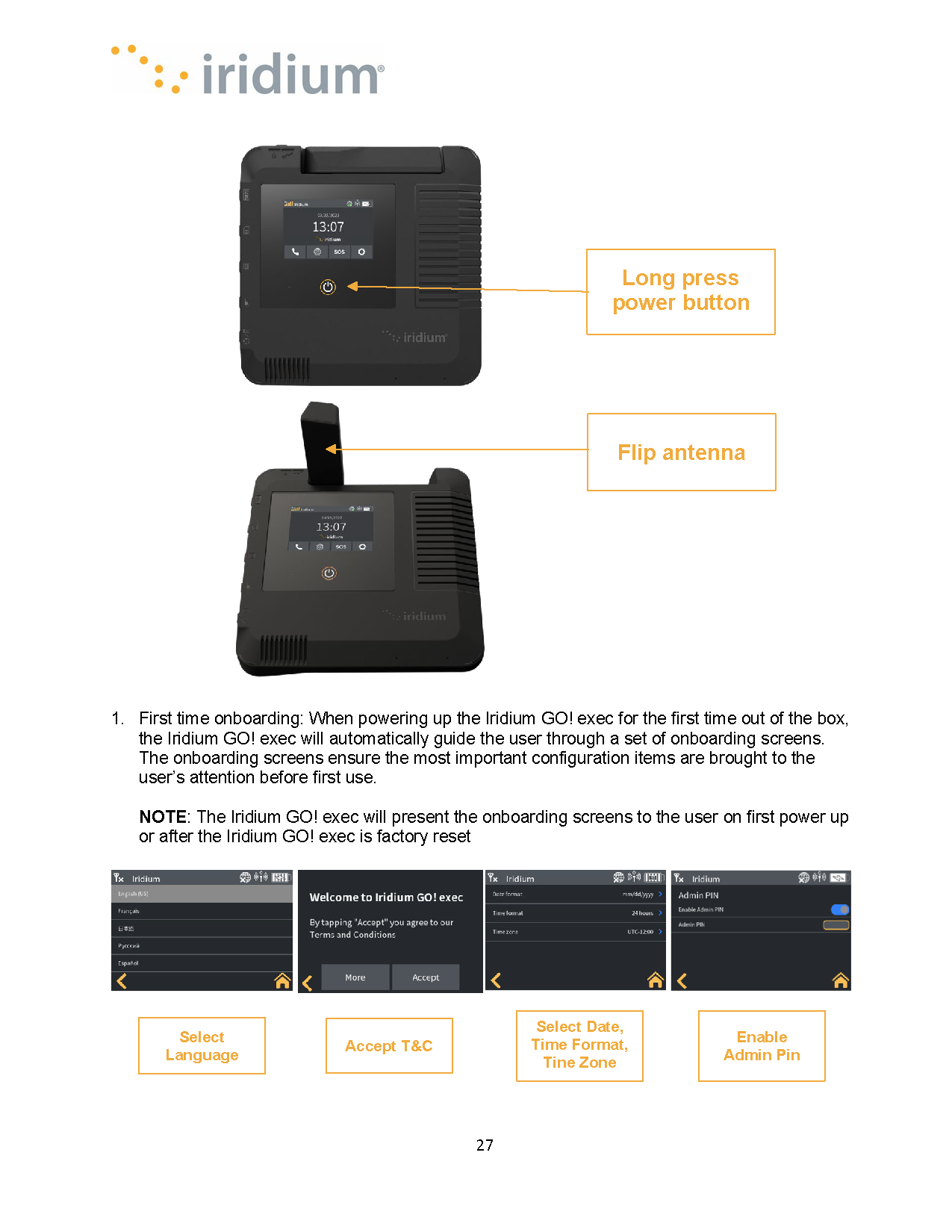 Iridium GO! exec™ User Manual SatellitePhoneStore