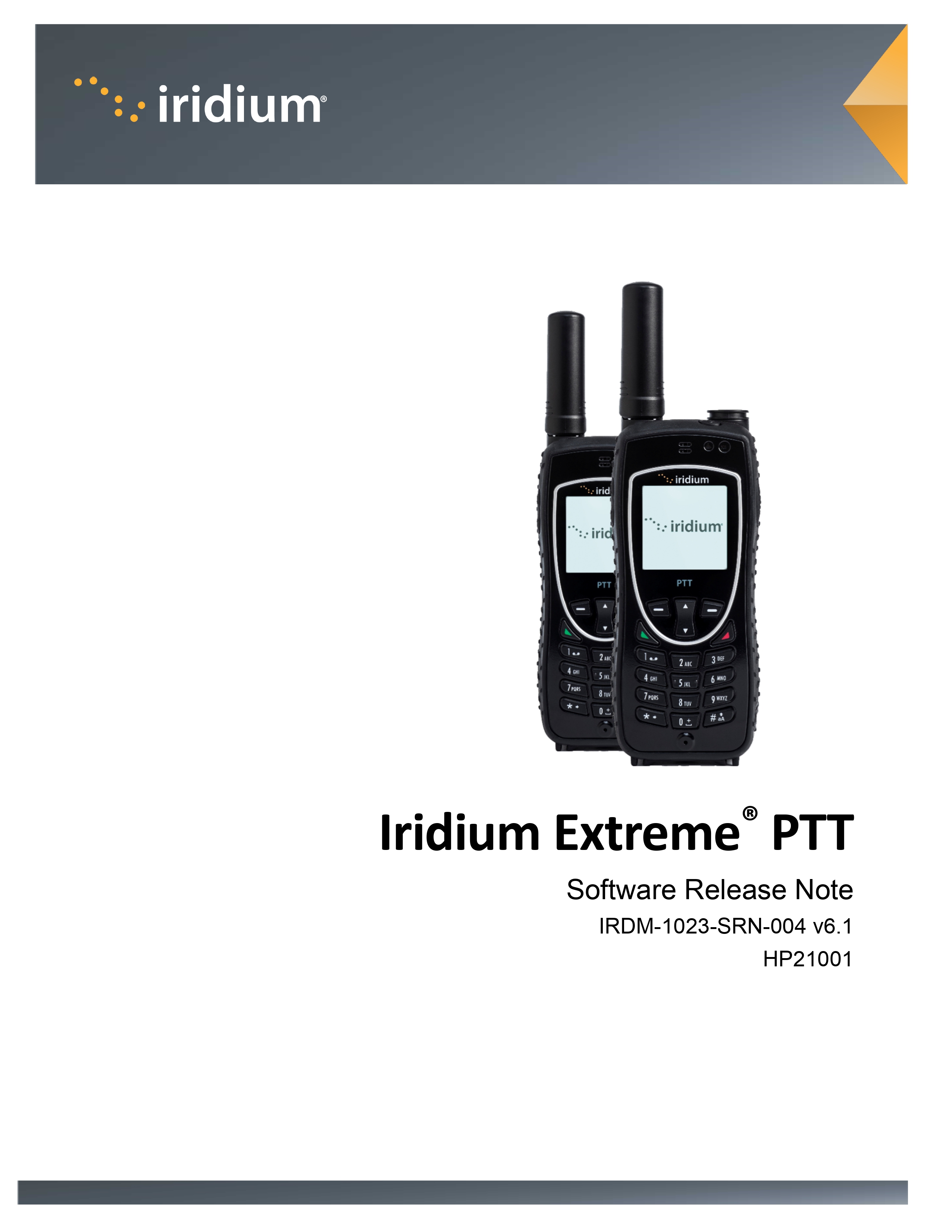 Iridium 9575 Extreme PTT Firmware Update (HP21001) SatellitePhoneStore