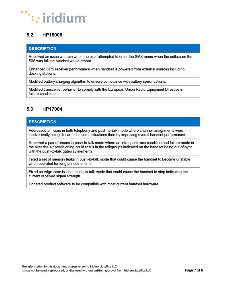 Iridium 9575 Extreme PTT Firmware Update (HP19004) SatellitePhoneStore