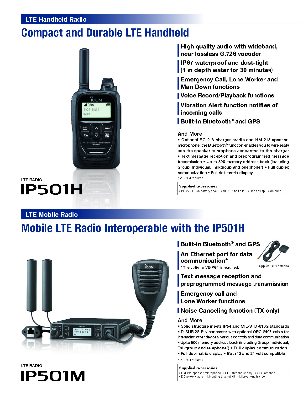 ICOM LTE Radios - IP Advanced Radio System – SatellitePhoneStore